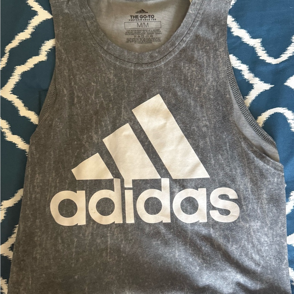 Adidas Gray Sleeveless Tank